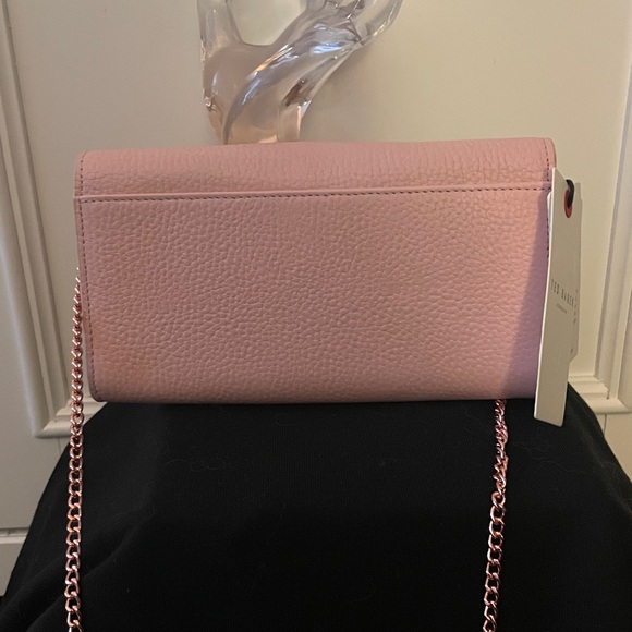 Ted Baker Blush Pink Wallet on Chain Crossbody - Picture 3 of 6
